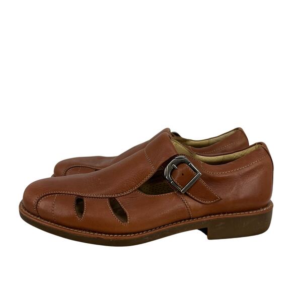 Sandro Moscoloni Vineyard Men\'s Leather Fisherman Shoes Sandals Sz 10.5 D Preppy main image 13
